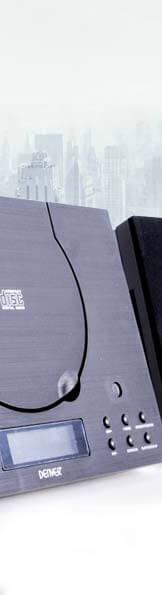 Radios, MP3, CD and DVD players, recorders, record players, midi, music systems, stereo systems